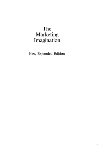 Marketing Imagination New, Expanded Edition