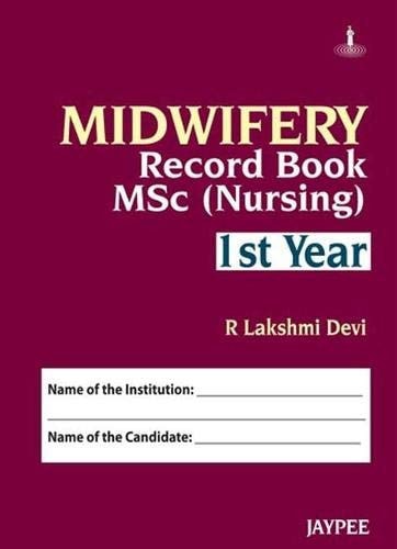 Midwifery Record Book MSc (nursing) I Year