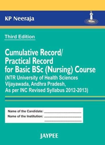Cumulative Record/practical Record for Basic B. Sc. (nursing) Course