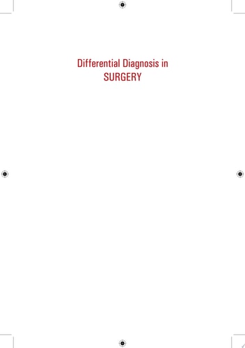 Differential Diagnosis in Surgery