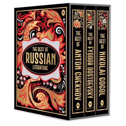 The Best of Russian Literature (Deluxe Hardbound Edition/Boxed Set)-zoom-