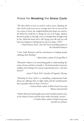 Breaking the Stress Cycle 7 Steps to Greater Resilience, Happiness, and Peace of Mind