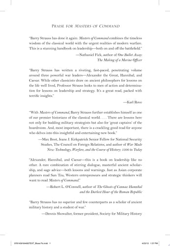 Masters of Command Alexander, Hannibal, Caesar, and the Genius of Leadership