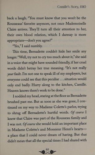Camille's Story, 1910