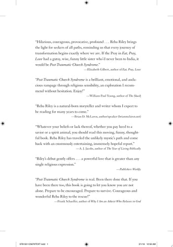 Post-Traumatic Church Syndrome One Woman's Desperate, Funny, and Healing Journey to Explore 30 Religions by Her 30th Birthday