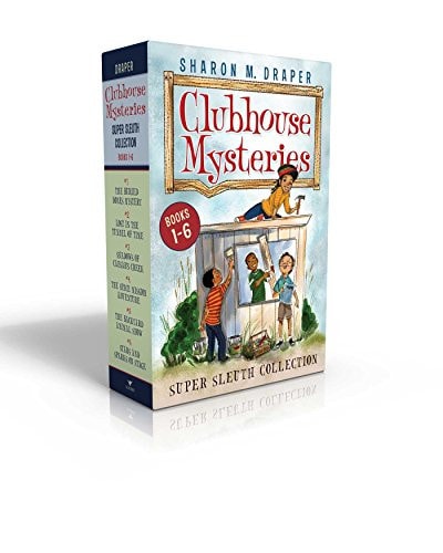 Clubhouse Mysteries Super Sleuth Collection (Boxed Set) The Buried Bones Mystery; Lost in the Tunnel of Time; Shadows of Caesar's Creek; The Space Mission Adventure; The Backyard Animal Show; Stars and Sparks on Stage