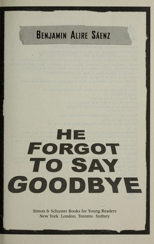 He Forgot to Say Goodbye