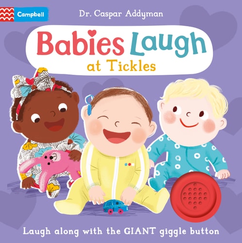 Babies Laugh at Tickles Sound Book with Giant Giggle Button to Press