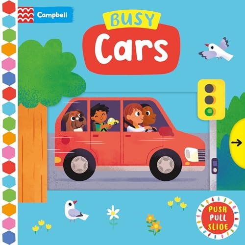 Busy Cars A Push, Pull, Slide Book