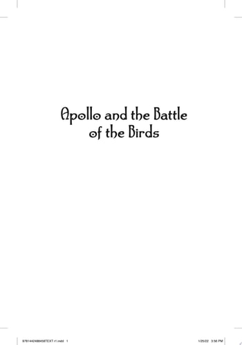 Apollo and the Battle of the Birds