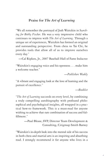 The Art of Learning An Inner Journey to Optimal Performance