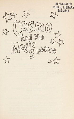 Cosmo and the Magic Sneeze