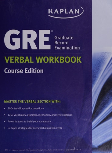 GRE Verbal Workbook