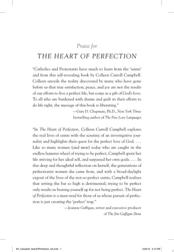 The Heart of Perfection How the Saints Taught Me to Trade My Dream of Perfect for God's
