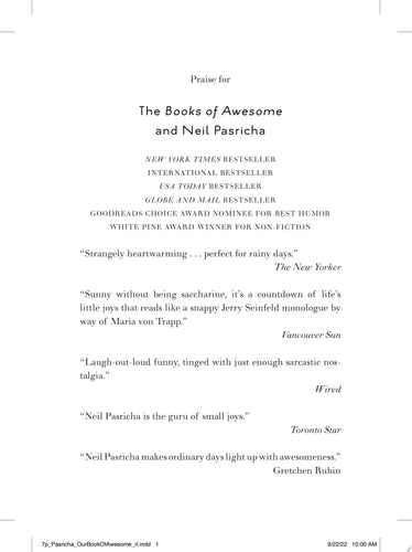 Our Book of Awesome A Celebration of the Small Joys That Bring Us Together