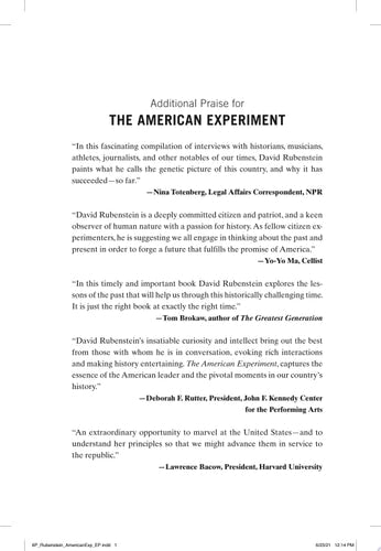 The American Experiment Dialogues on a Dream