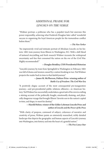 Lincoln on the Verge Thirteen Days to Washington