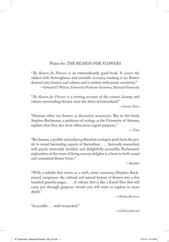 The Reason for Flowers Their History, Culture, Biology, and How They Change Our Lives