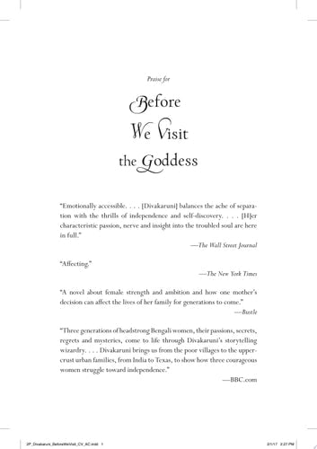 Before We Visit the Goddess A Novel