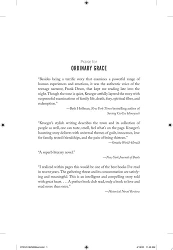 Ordinary Grace A Novel