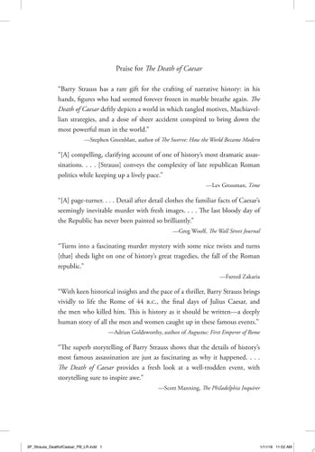 The Death of Caesar The Story of History’s Most Famous Assassination