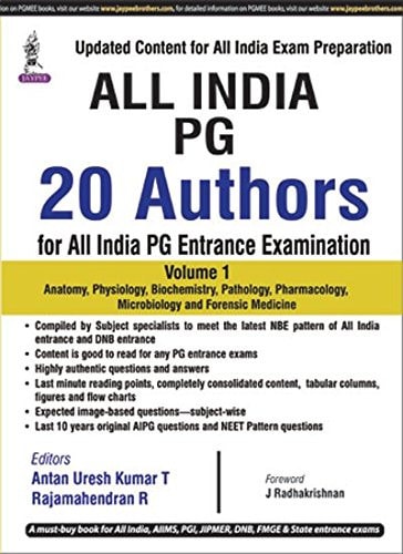 All India PG 20 Authors for All India PG Entrance Examination (Volume 1)