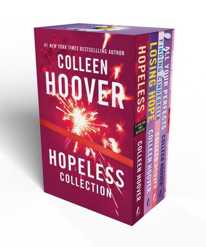 Colleen Hoover Hopeless Boxed Set Hopeless, Losing Hope, Finding Cinderella, All Your Perfects, Finding Perfect – Box Set
