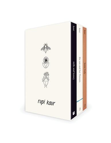 Rupi Kaur Trilogy Boxed Set Milk and Honey, the Sun and Her Flowers, and Home Body