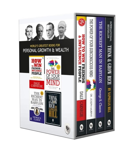 World s Greatest Books For Personal Growth & Wealth (Set of 4 Books): Perfect Motivational Gift Set