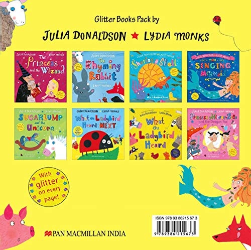 Julia Donaldson and Lydia Monks x 8 Glitter Books Pack