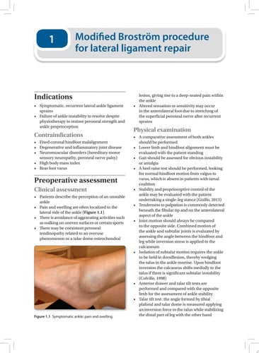 EFOST Surgical Techniques in Sports Medicine - Foot and Ankle Surgery