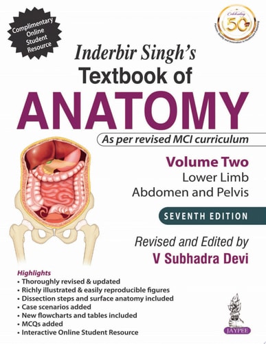Inderbir Singh's Textbook of Anatomy Volume 2: Lower Limb, Abdomen and Pelvis