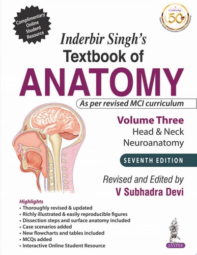 Inderbir Singh's Textbook of Anatomy Volume 3: Head & Neck, Neuroanatomy