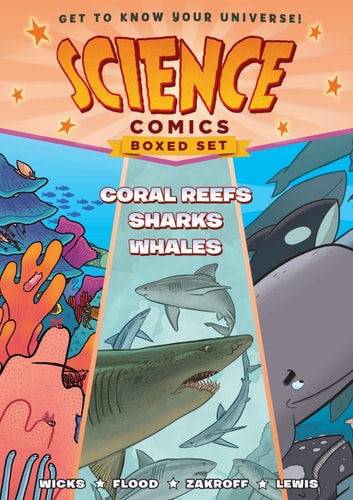 Science Comics Boxed Set: Coral Reefs, Sharks, and Whales-1