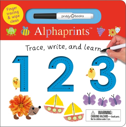 Alphaprints: Trace, Write, and Learn 123 Finger tracing & wipe clean