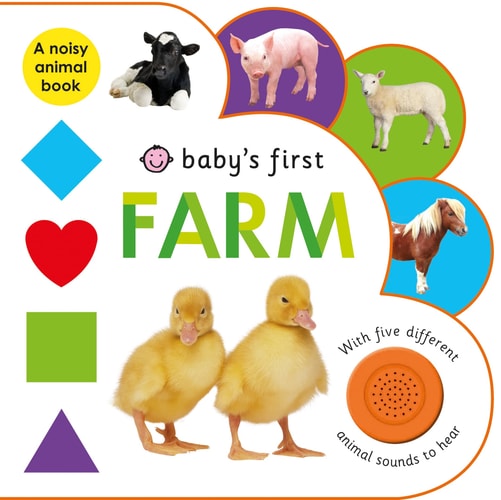 Baby's First Sound Book: Farm with five different animal sounds to hear