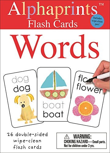 Alphaprints: Wipe Clean Flash Cards Words