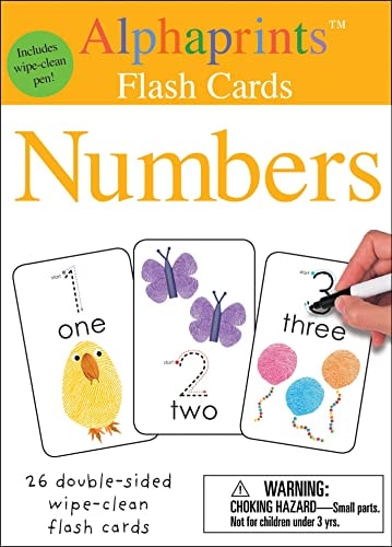 Alphaprints: Wipe Clean Flash Cards Numbers