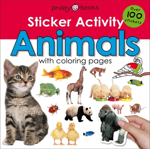Sticker Activity Animals Over 100 Stickers with Coloring Pages-zoom-1