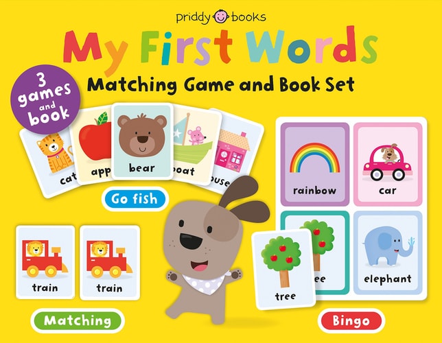 My First Words Matching Game and Book Set Three games and a book