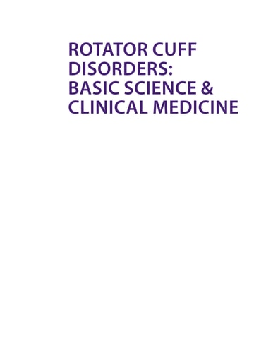 Rotator Cuff Disorders Basic Science and Clinical Medicine-zoom-1