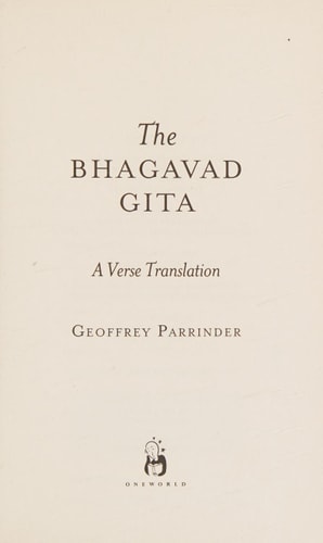 The Bhagavad Gita A Verse Translation