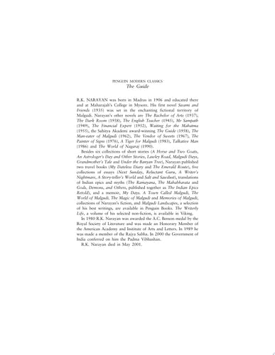Guide, The (Modern Classics)-1