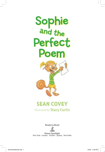 Sophie and the Perfect Poem Habit 6 (Ready-to-Read Level 2)