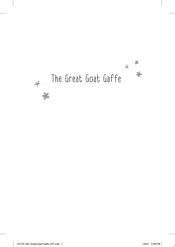 The Great Goat Gaffe
