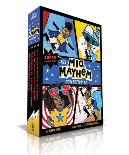 The Mia Mayhem Collection #2 (Boxed Set) Mia Mayhem Stops Time!; Mia Mayhem vs. the Mighty Robot; Mia Mayhem Gets X-Ray Specs; Mia Mayhem Steals the Show!