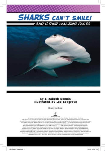 Sharks Can't Smile! And Other Amazing Facts (Ready-to-Read Level 2)