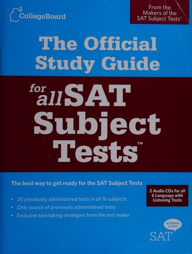 The Official Study Guide for All SAT Subject Tests