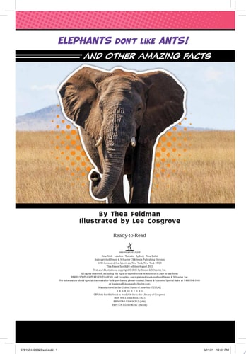 Elephants Don't Like Ants! And Other Amazing Facts (Ready-to-Read Level 2)