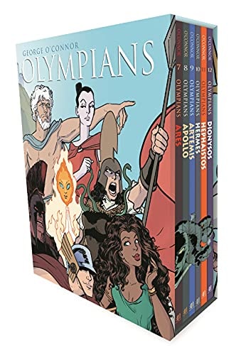 Olympians Boxed Set Books 7-12 Ares, Apollo, Artemis, Hermes, Hephaistos, and Dionysos